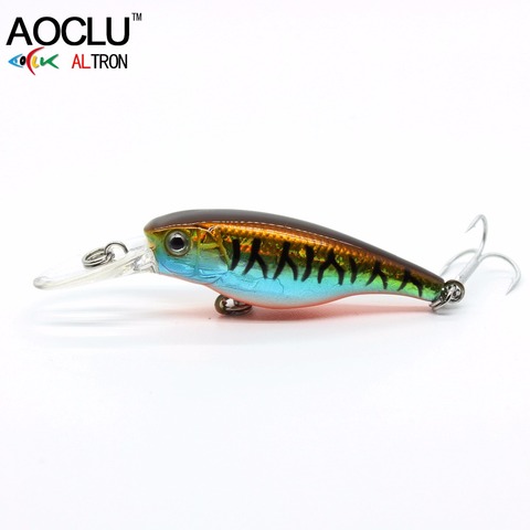AOCLU wobblers Jerkbait 6 Colors 4cm 2.5g Hard Bait Small Minnow Crank Fishing lures Bass Fresh Salt water tackle Floating lure ► Photo 1/6