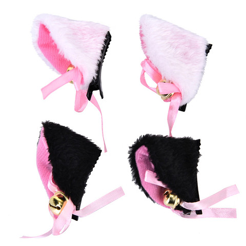 Details about   Cosplay Party Cat Fox Long Ears Lovely Bell Costume Hair Clip Hair Access lx W4 
