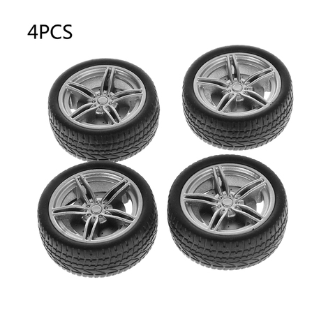 2022 Top Selling 4pcs 35mm Simulation Rubber Wheel Tire Wheel Toy Model DIY RC Spare Parts ► Photo 1/6