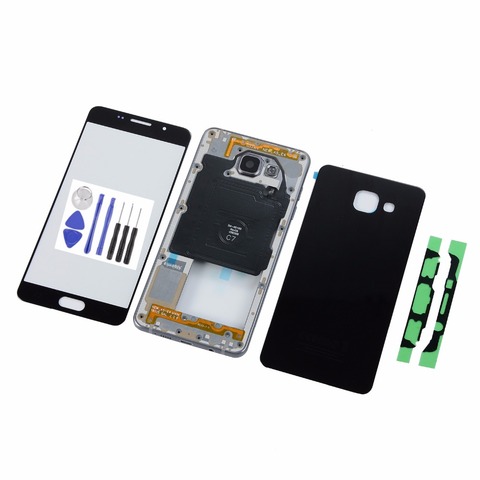 For Samsung A5 2016 A510 A510F Touch Screen Panel+Housing Metal Middle Frame+Back Glass Battery Cover+Tools ► Photo 1/6