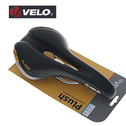 2022 New Velo VL-3256 Mountain Bike saddle comfort riding 273x148mm Leather Super-soft shock absorbing saddle bicycle parts ► Photo 1/6