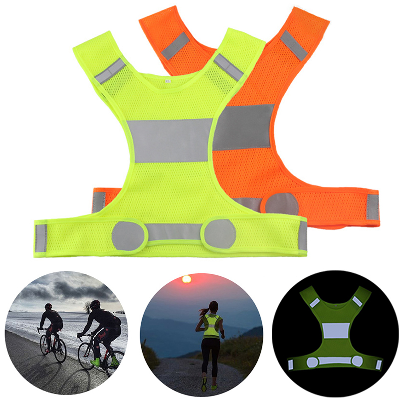 Windproof and Reflective Men's Women's Safety Running Bike Cycling Sports Vest