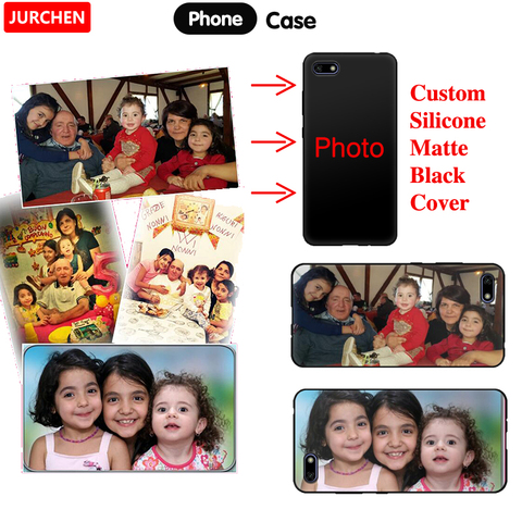 JURCHEN Photo Picture Custom Phone Case For Huawei Y6 Y7 Y9 Y5 Prime Pro 2022 Case DIY Silicone Cover For Huawei Nova 7 SE ► Photo 1/6