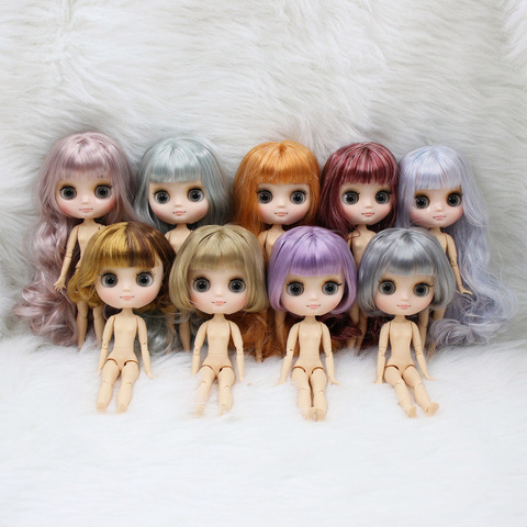 ICY DBS Blyth doll middie 20cm customized nude doll joint body different face colorful hair and hand gesture as gift 1/8 doll ► Photo 1/6