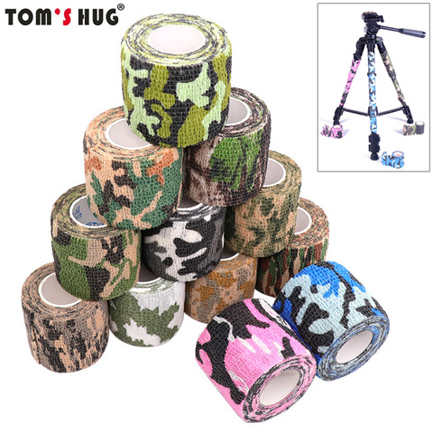 4.5m Army Camouflage Self Adhesive Bandage Wrap Hunting Elastic Ankle Knee Finger Arm Support Athletic Sports Protector ► Photo 1/6