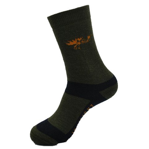 1 Pair Army Green Color Merino Wool Terry Thicker Walking Socks Hikingsocks Men's Socks ► Photo 1/1