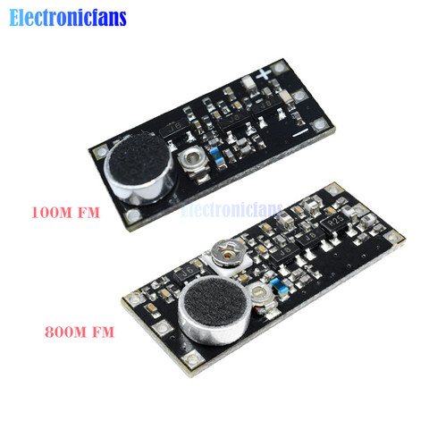 DC 100M 800M 85-115MHz FM Transmitter Wireless Microphone Surveillance Frequency Board Module For Arduino Adjustable Capacitor ► Photo 1/6