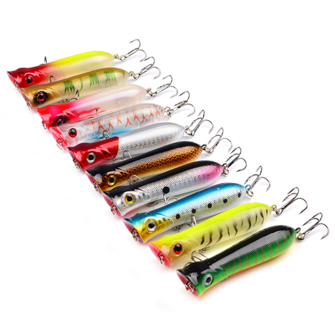 Popper Fishing Lure Wobblers 8cm 11.6g Floating Isca Artificial Hard Bait Crankbait Bass Pike Pesca Japan carp Fishing Tackle ► Photo 1/6