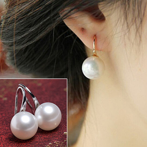 Imitation Pearls Ball Hook Hanging Earrings For Women Eardrops Bridal Wedding Party Tassel Earrings Fashion Jewelry New Arrival ► Photo 1/1