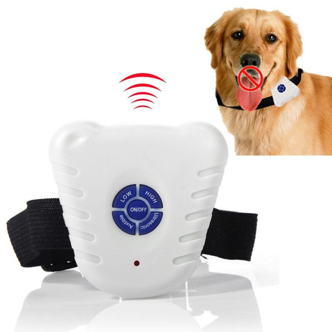 Dog Stop Bark Collar Ultrasonic Barking Repeller Control Trainer Training Device Pet Puppy Anti Barking Dog Training Collars ► Photo 1/5