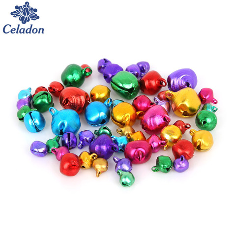 6MM 200Pcs Mix Colors Loose Beads Small Jingle Bells Festival Party Decoration/Christmas Tree Decorations/DIY Crafts Accessories ► Photo 1/2