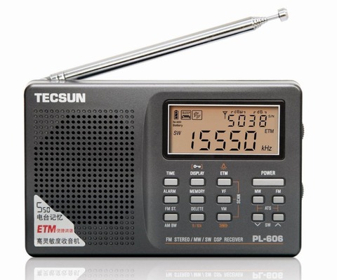 Tecsun PL-606 Digital PLL Portable Radio FM Stereo/LW/SW/MW DSP Receiver Internet Radio FM:64-108 MHz/LW: 153-513 kHz Radio ► Photo 1/6