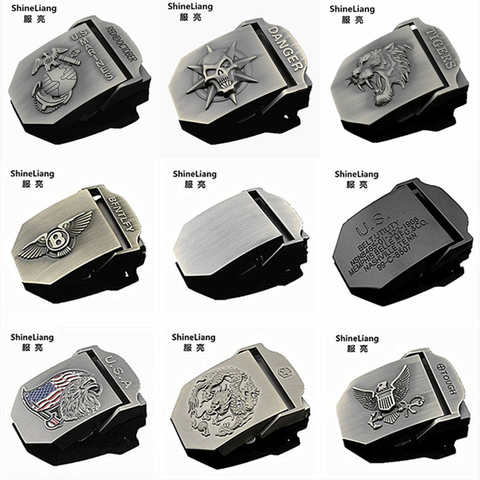 Hot Tactica belt buckle for men Alloy material Application of military canvas body Width 3.8CM High quality designers male brand ► Photo 1/6