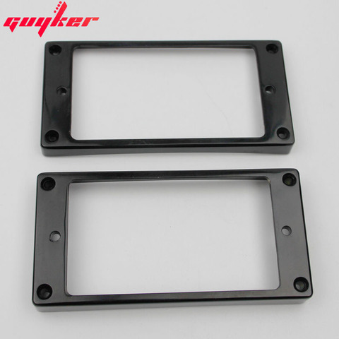 1 Set Black Humbucker Pickup Frames neck and bridge Pickup Mounting Ring Curved Tapered For LP Electric Guitar ► Photo 1/4