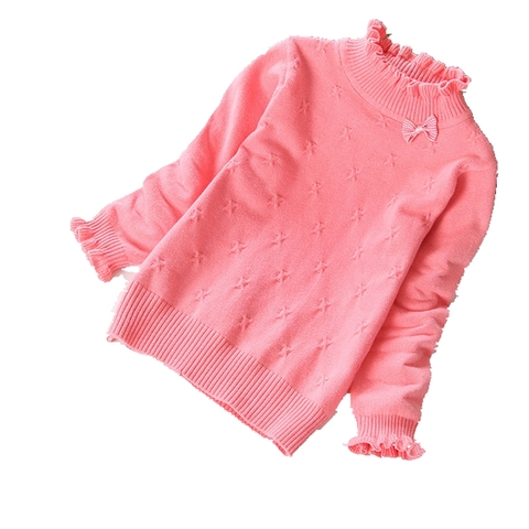 2022 New autumn and winter girls' sweaters cotton fashion children clothing children cotton sweaters 2-14years  child ► Photo 1/2