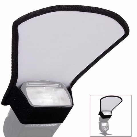 1pcs 3 in 1 Camera Flash Diffuser Softbox Double-sided Photo Flash Light Reflector For Canon Cameras Foldable Speedlite ► Photo 1/6