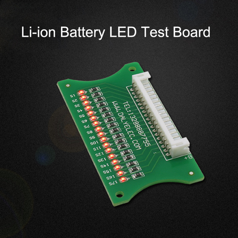 3S-17S Lithium Li-ion Battery LED Test Board Protection Board Cable Wiring 10S 36V 13S 48V 16S 60V BMS Line Connector Detection ► Photo 1/2