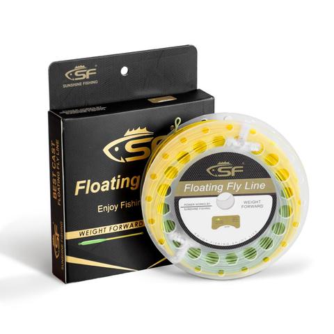 SF Fly Line All-Viz Bi-Colour Weight Forward Floating Fly Line with Welded Loop WF4 5 6 7 8 9F 100FT ► Photo 1/6