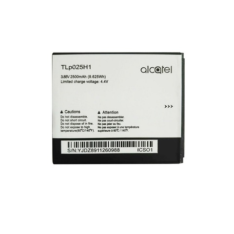 New TLp025H1 battery for Alcatel OneTouch POP 4 OT-5051X OT-5051D 5051X 5051D 5051 Pop 4 (5.0) TLp025H7 mobile phone ► Photo 1/1