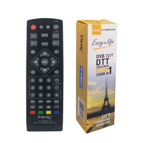 AUN0447 UNIVERSAL DVB-T2 DTT 2800 in 1 REMOTE CONTROL HOT SALE in South Africa /  South Eastern Asia market . ► Photo 1/3