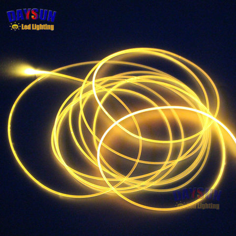 Free Shipping 5M A Roll Dia 2mm Cable Side Glow Optic Fiber Cable Car Atmosphere Light PMMA Universal Cable EL Wire Replacement ► Photo 1/6