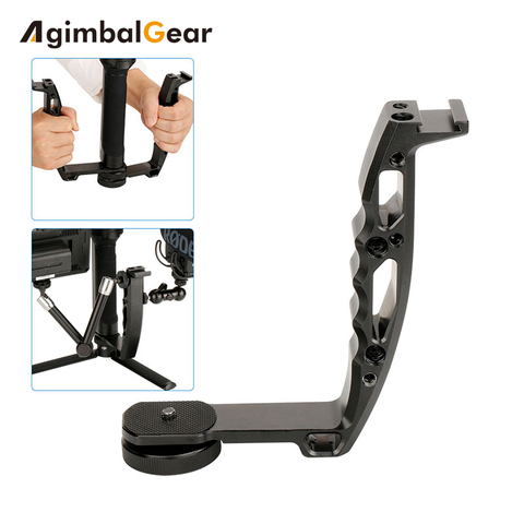 Gimbal Accessories L Bracke for DJI Ronin S Crane 2 V2 Plus Feiyu AK2000 AK4000 DSLR Gimbal Stabilizer Grip with 1/4 Hot Shoe ► Photo 1/1