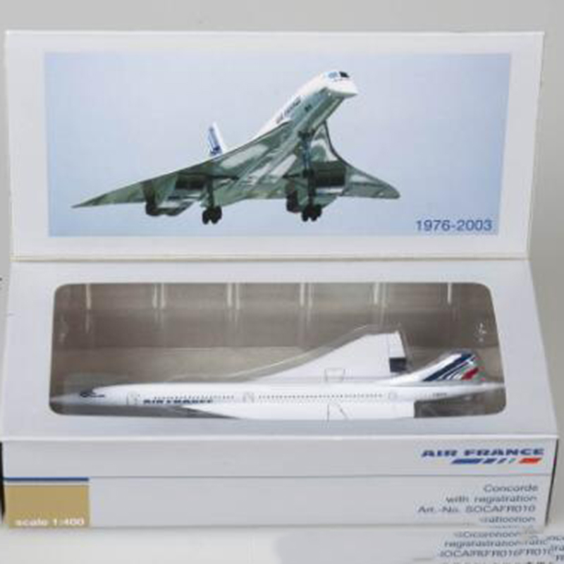 1/400 Airplane Replica Model Gift Plane Toy Concorde Air France 1976-2003 Diecas 