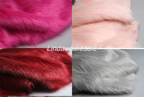 Wholsale imitation fox plush fur,cloth counter carpet material,faux fur fabric,160cm*50cm/pcs ► Photo 1/6