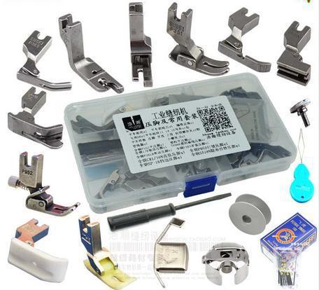 Industrial Sewing Machine Presser Foot Kit Sets Bobbin case--17pcs/set ► Photo 1/1