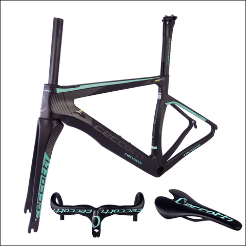 Group sale carbon bike frame ceccotti new design blue/red carbon road bicycle frame ► Photo 1/1