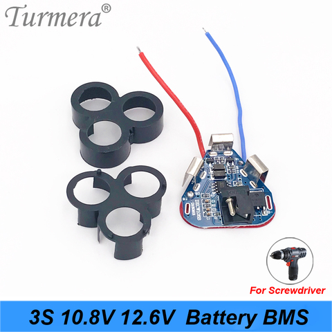 3S 12.6v 10.8v Li-ion 18650 BMS PCM Battery Protection Board BMS for scredriver tool battery and 3s battery pack Turmera new jan ► Photo 1/4