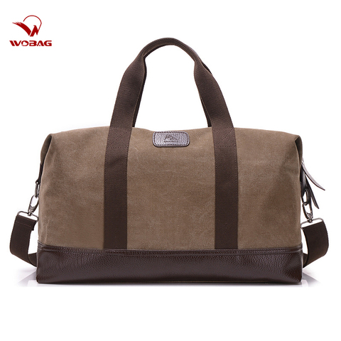 Vintage Canvas Bags for Men Travel Hand Luggage Bags Weekend Overnight Bags Big Outdoor Storage Bag Large Capacity Duffle Bag ► Photo 1/6