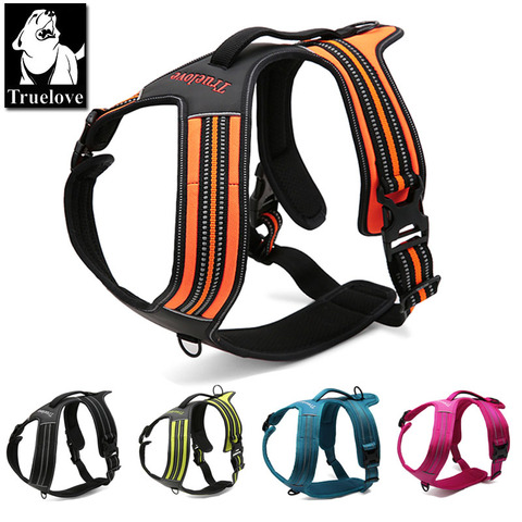 Truelove Sport Nylon Reflective No Pull Dog Harness Outdoor Adventure Pet Vest with Handle xs to xl 5 colors in stock factory ► Photo 1/6