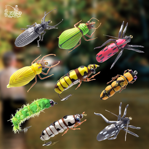 Dry Fly Fishing Flies Set Beetle Insect Lure Fly Kitfor Rainbow Trout Flies Bass 2# 6# 8 Patterns Assortment FlyFishing ► Photo 1/6