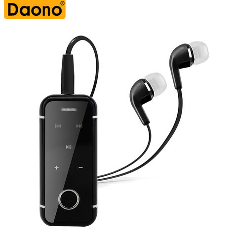 DAONO i6s Bluetooth Earphone Wireless Handsfree Earbuds Headset with Microphone Calls Voice Remind Wear Clip Driver ► Photo 1/6