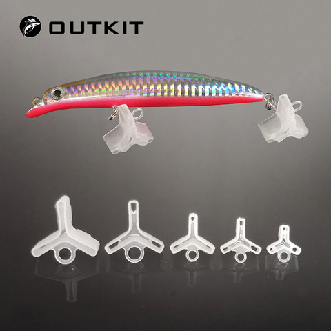 OUTKIT 20PCS/lot Plastic Treble Hook Protectors Covers for Fishing Lures 5 Sizes Holders Case Bonnets Caps Safety Protector ► Photo 1/6