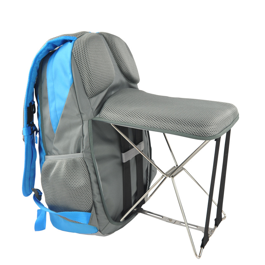 Foldable Fishing Chair Stool Travel Camping Hiking Multi-Function Backpack Bag ! 