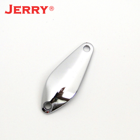 Jerry Draco 50pcs 2.5g 3.5g 4.5g micro spoons fishing lure unpainted blank area trout spoons spinner bait pesca blinkers ► Photo 1/6