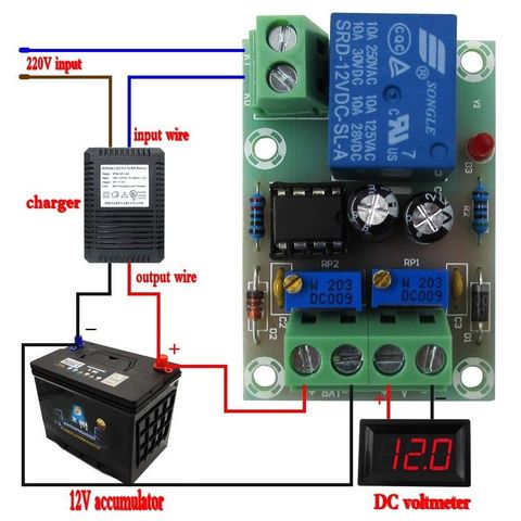 12V Smart Charger Power Control Board Storage Battery Charging Controller Module ► Photo 1/5