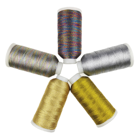Sanbest 6 Strands Metallic Weaving thread Shiny Effect Jewellery Threads DIY Crafts Bracelet String Stitch Weave Yarn 6 wires ► Photo 1/6