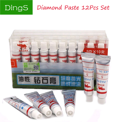 12pcs W0.5 ~40 Oily diamond abrasive paste for polishing and lubricating glass ceramic metal alloy grinding tools ► Photo 1/5