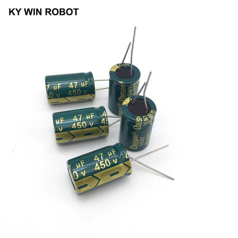 5 pcs Aluminum electrolytic capacitor 47 uF 450 V 16 * 25 mm frekuensi tinggi Radial Electrolytic kapasitor ► Photo 1/6