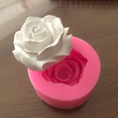 3D Rose Flower Cake Mold Silicone Mold Chocolate Gypsum Candle