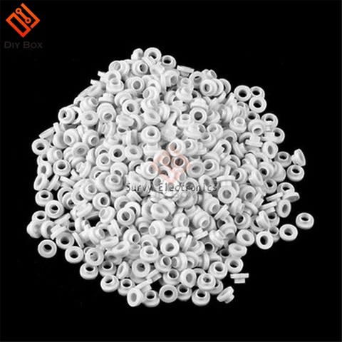 100PCS/Lot Insulating Tablets Insulation Bushing Transistor Plastic Washer Insulation Pads Circle TO-220 ► Photo 1/1