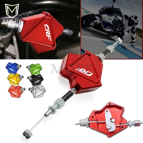 Motorcycle CNC Aluminum Stunt Clutch Lever Easy Pull Cable System For HONDA CRF 150 230 250 450 1000 R RX X F L M RALLY L ► Photo 1/6