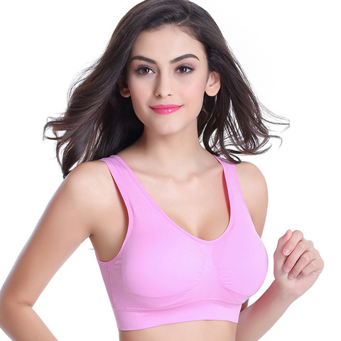 Woman Sports Bra Quick-Dry Push-up Shockproof Padded Crop-Top Tank-Top  Underwear Yoga Workout Fitness Running : : Electronics