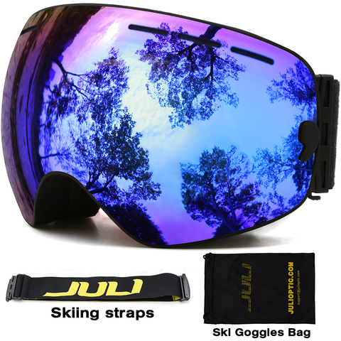 Ski goggles,JULI Brand Double Layers UV400 Anti-fog Protection Ski Mask Glasses Skiing Men Women Snow Sports Snowboard Goggles ► Photo 1/6