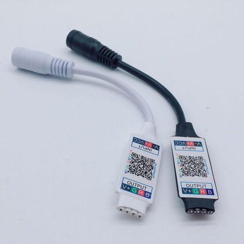 Wifi Mini RGB Bluetooth Controller DC 5V 12V 24V Mini Music Bluetooth Controller Light Strip Controller For RGB RGBW LED Strip ► Photo 1/5