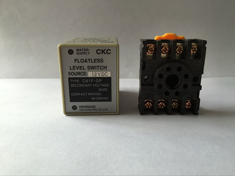 C61F-GP 12VDC floatless level switch / relay with socket / base C61F - GP water level controller / pump automatic switch ► Photo 1/2