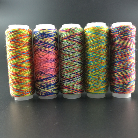 5Pcs Rainbow Color Sewing Threads Embroidery Sewing Thread Kit DIY Quilting  Yarn Thread Craft Home Sewing Accessories - AliExpress